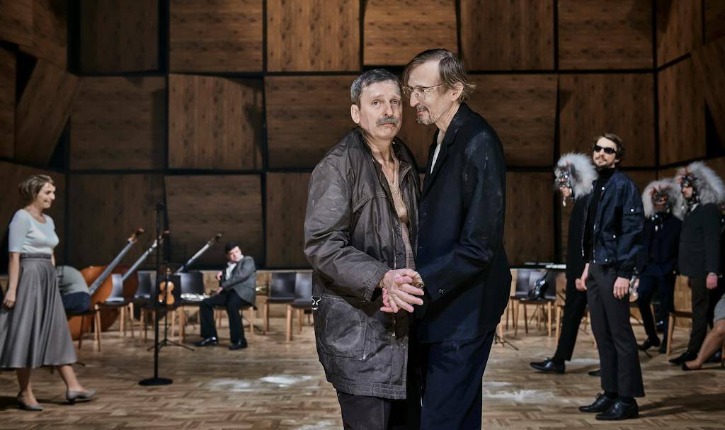 Činohra | Maryša: David Prachař (Vávra), Vladimír Javorský (Lízal) – foto: Martin Špelda