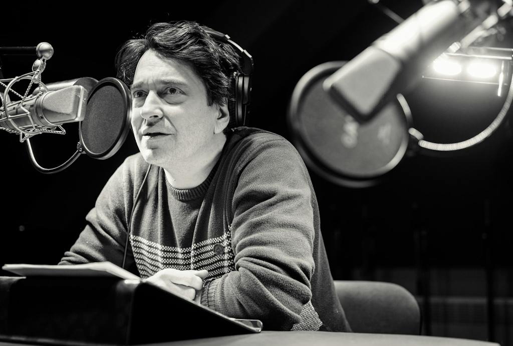 Saša Rašilov při natáčení projektu Ty v mém domě (foto: Petr Neubert)