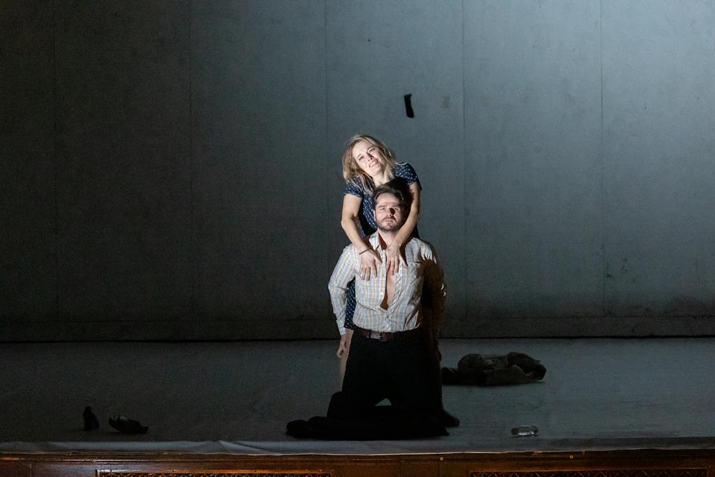 NT Opera I Katya Kabanova: Peter Berger (Boris Grigorjevič), Alžběta Poláčková (Káťa) – photo: Zdeněk Sokol