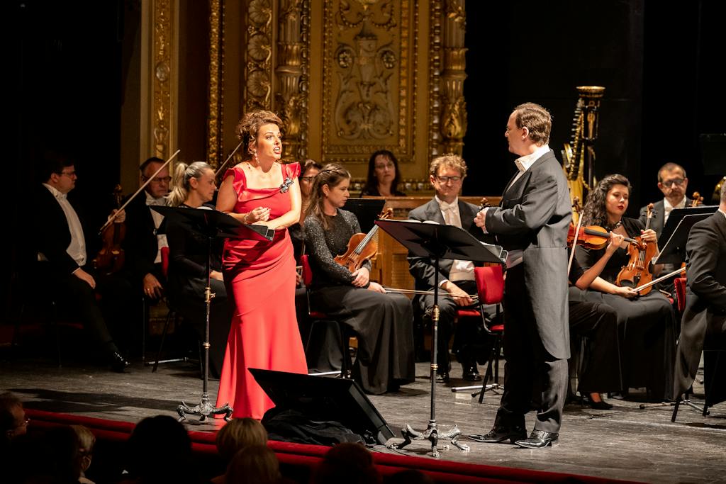 Opera ND I Leoš Janáček: Věc Makropulos: Jana Sibera (Kristina), Michal Lehotský (Vítek), Orchestr Národního divadla – foto: Zdeněk Sokol