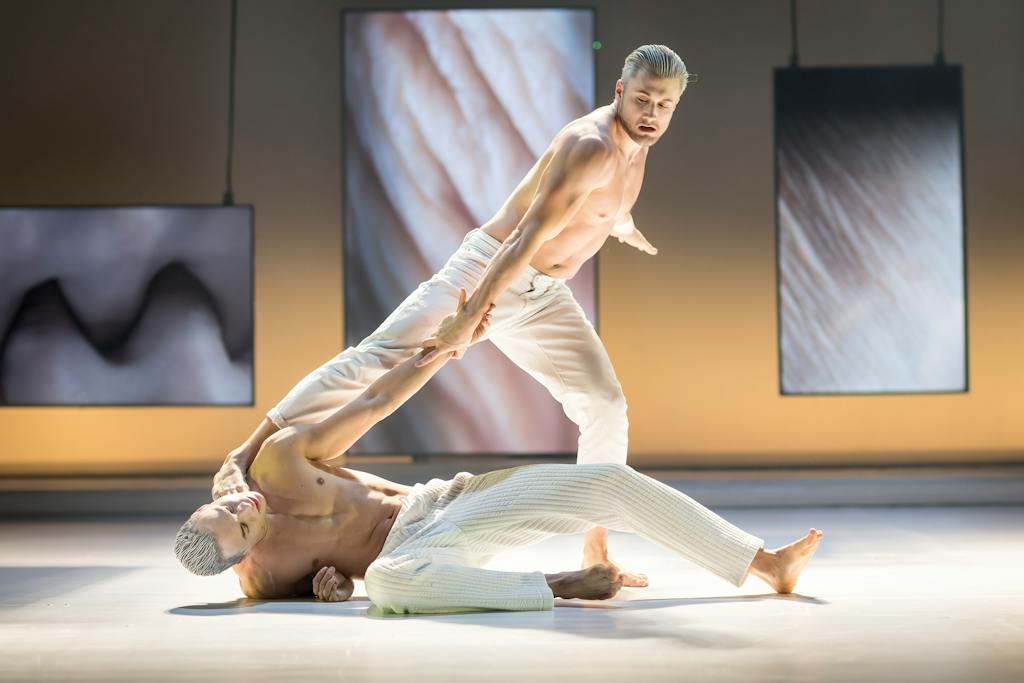 Laterna magika | Land of Body: Kristián Mensa (Young Dancer), Matěj Petrák (Mime) - foto: Vojtěch Brtnický