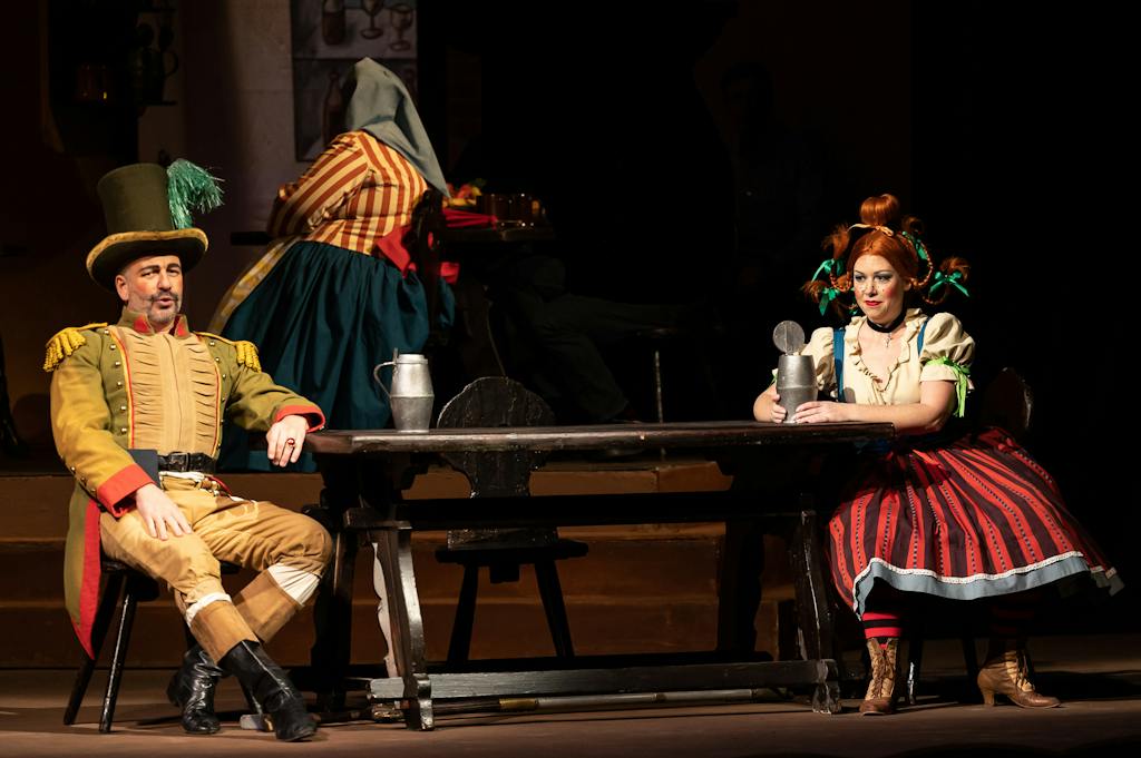Opera ND I Čert a Káča: František Zahradníček (Čert), Michaela Zajmi (Káča) – foto: Zdeněk Sokol