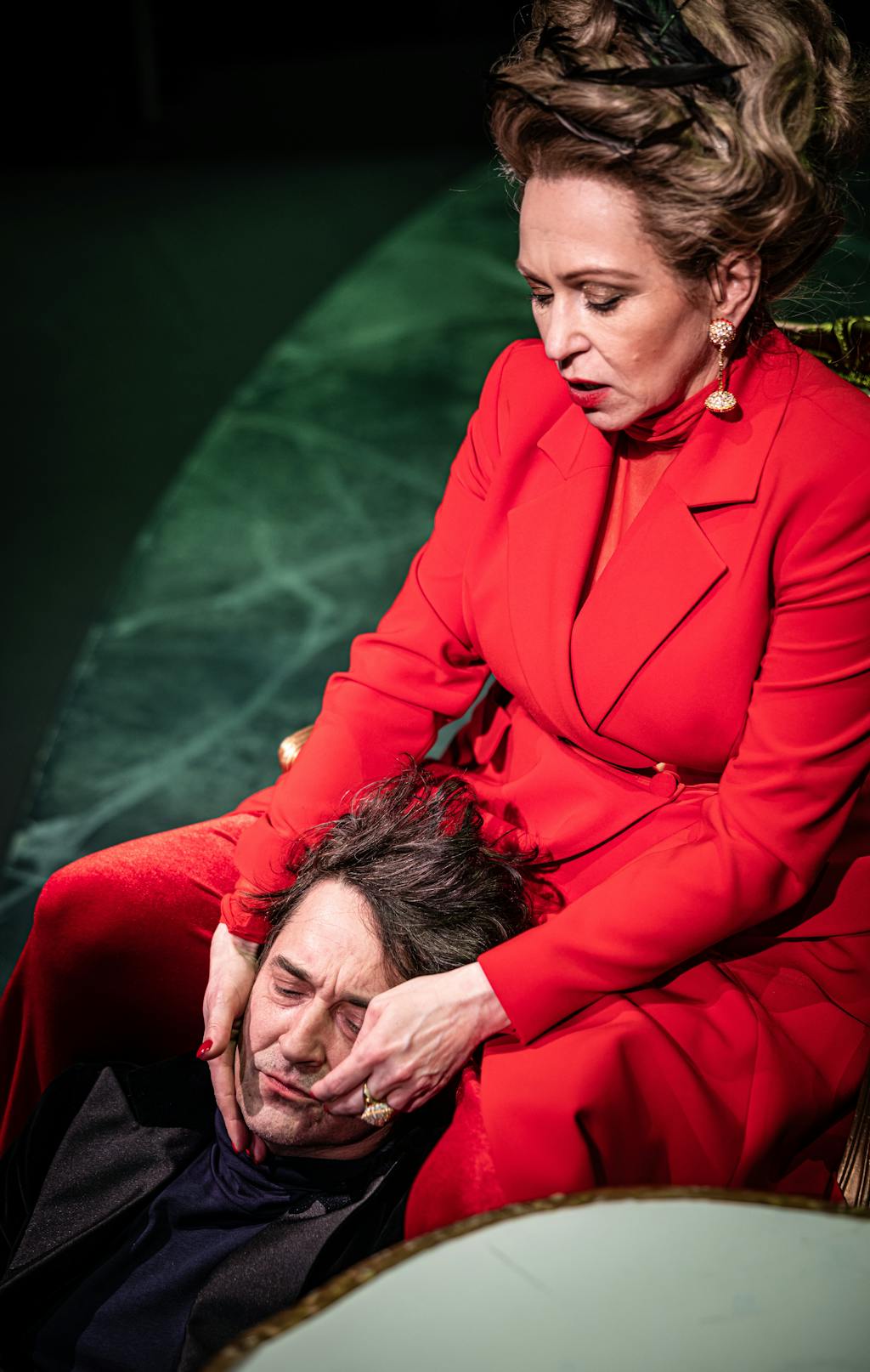 Drama | Dangerous Liaisons – costume rehearsal: Saša Rašilov (Vicomt de Valmont), Zuzana Stivínová (Marquise de Merteuil) – photo: Pavel Hejný