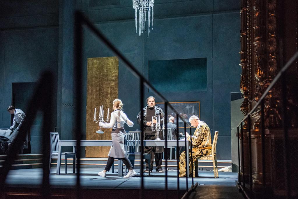 Opera ND I Don Buoso (zkouška): Zdeněk Plech (Betto Di Signa), Štefan Margita (Don Buoso) – foto: Ilona Sochorová