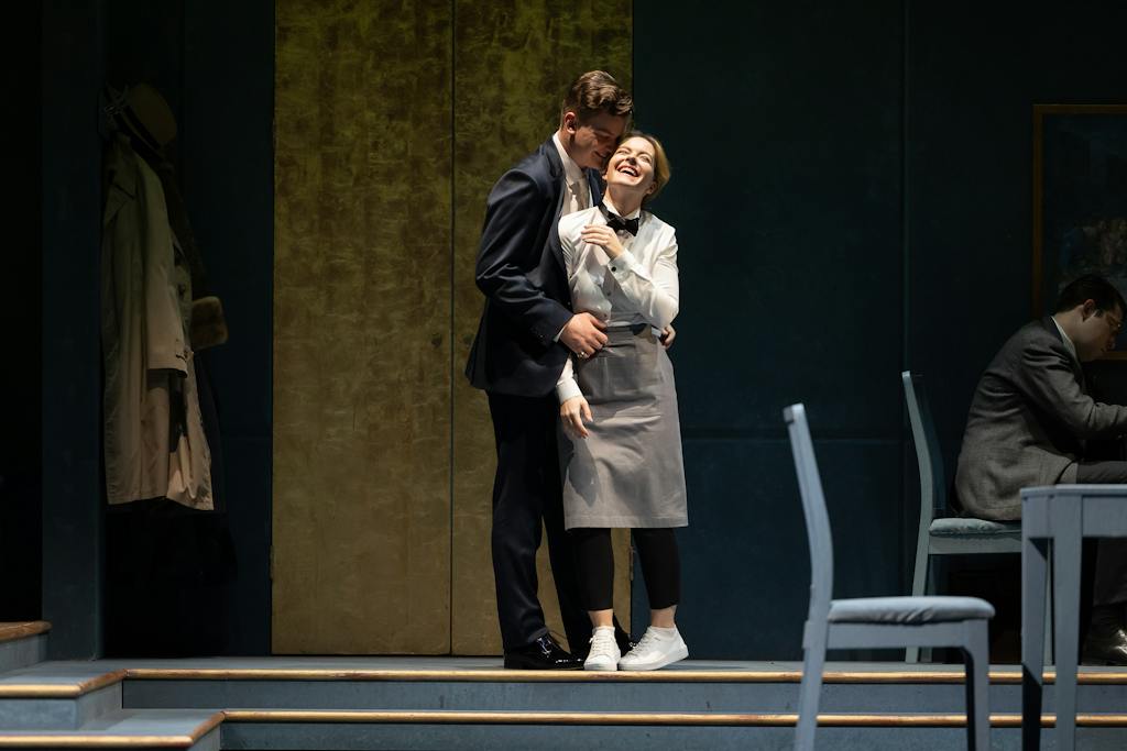Opera ND I Don Buoso: Daniel Matoušek (Rinuccio), Doubravka Součková (Lauretta) – foto: Zdeněk Sokol