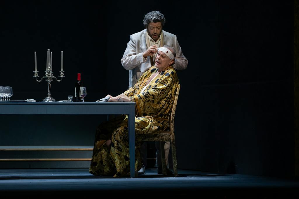 Opera ND I Don Buoso: Miguelangelo Cavalcanti (Spinelloccio), Štefan Margita (Don Buoso)  – foto: Zdeněk Sokol