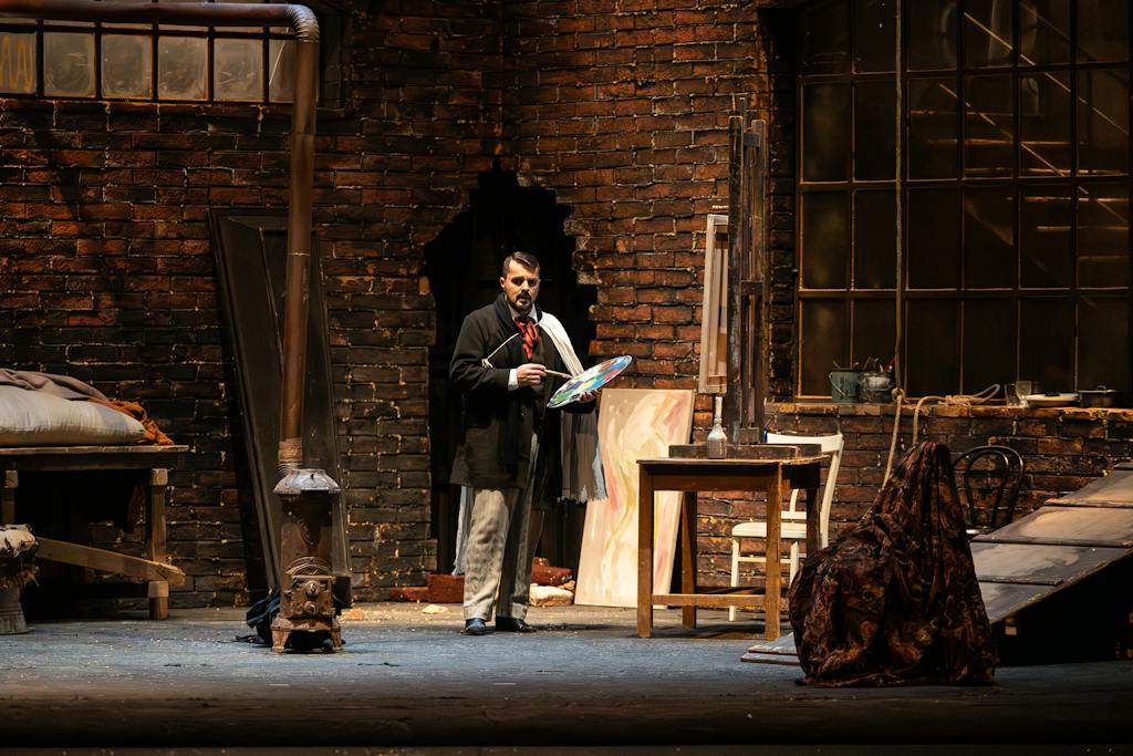 Opera I La bohéme: Jiří Brückler (Marcello) – photo: Zdeněk Sokol