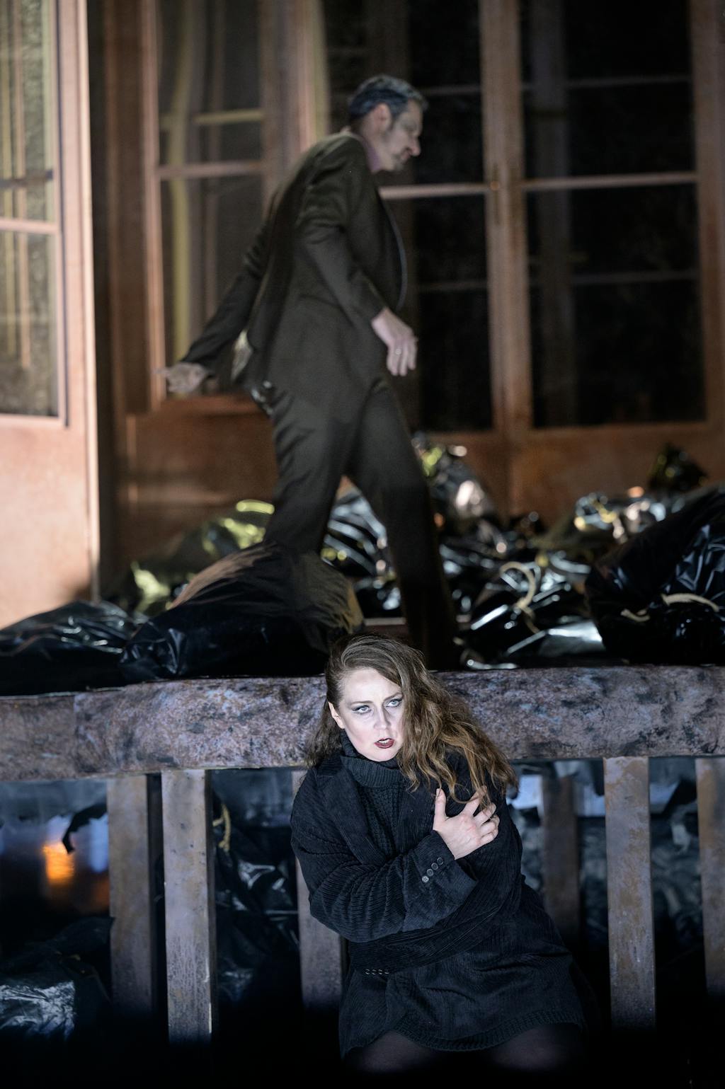 Opera I Médea: Světlana Aksenova (Médea), Marcell Bakonyi (Creonte) – foto: Petr Neubert