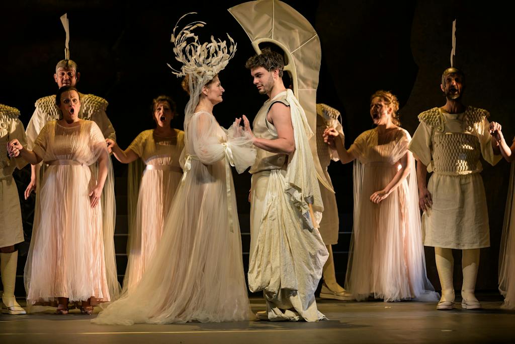 Opera | Dido a Aeneas: Markéta Cukrová (Dido), Lukáš Bařák (Aeneas), Collegium Vocale 1704 – foto: Serghei Gherciu
